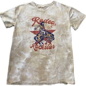 Tie dye rodeo rockstar T-shirt dress